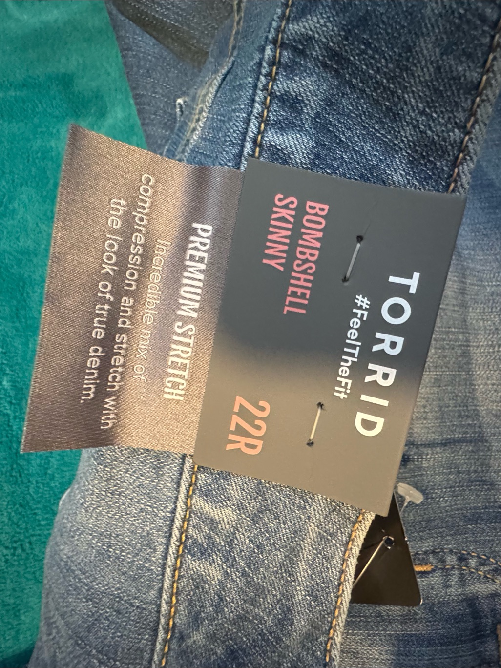 Torrid Medium Wash Denim Skinny Jeans - Blue